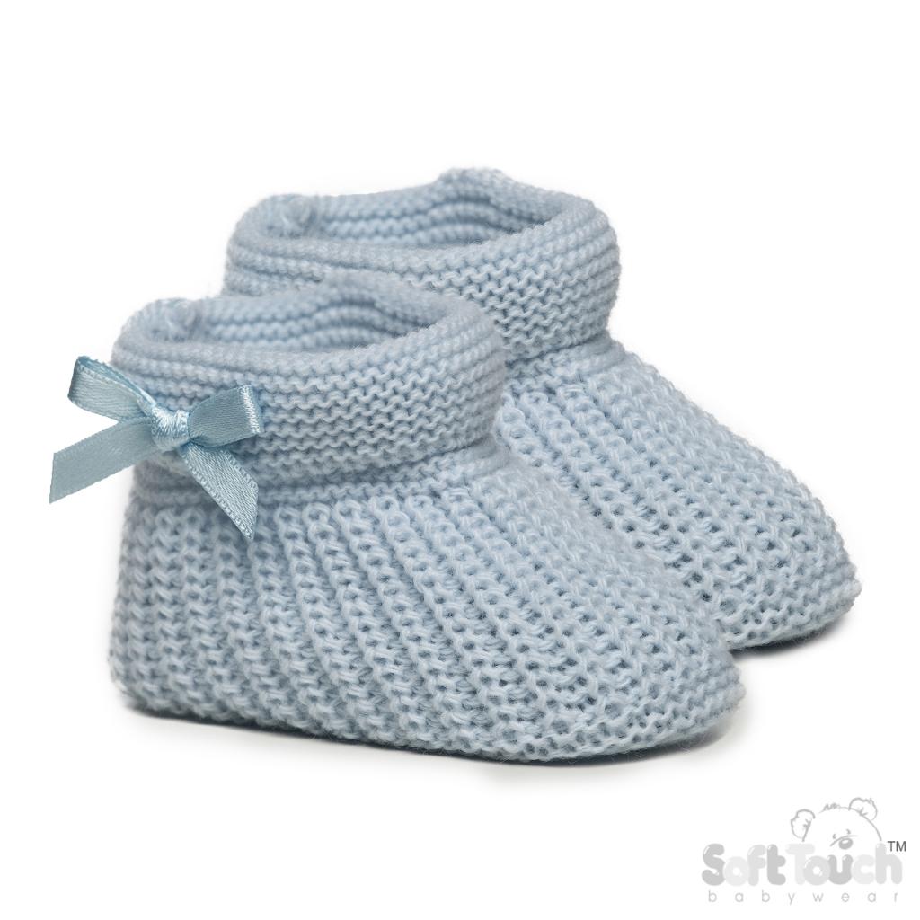 Soft Touch Knitted Booties