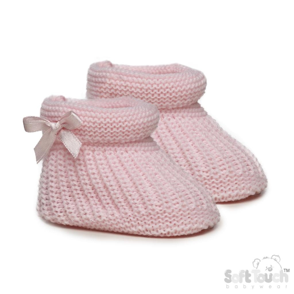 Soft Touch Knitted Booties