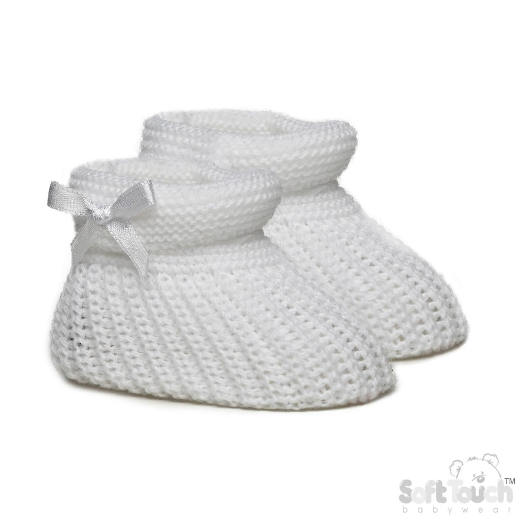 Soft Touch Knitted Booties