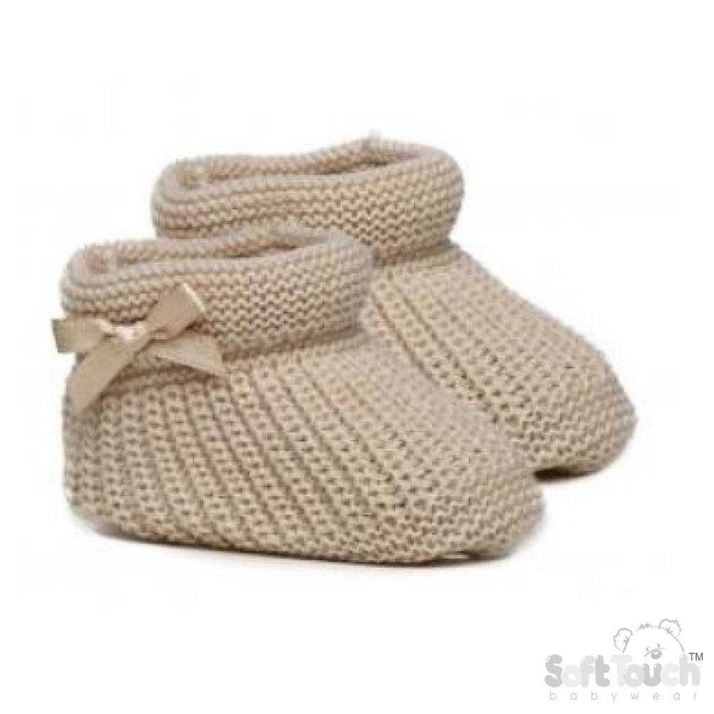 Soft Touch Knitted Booties
