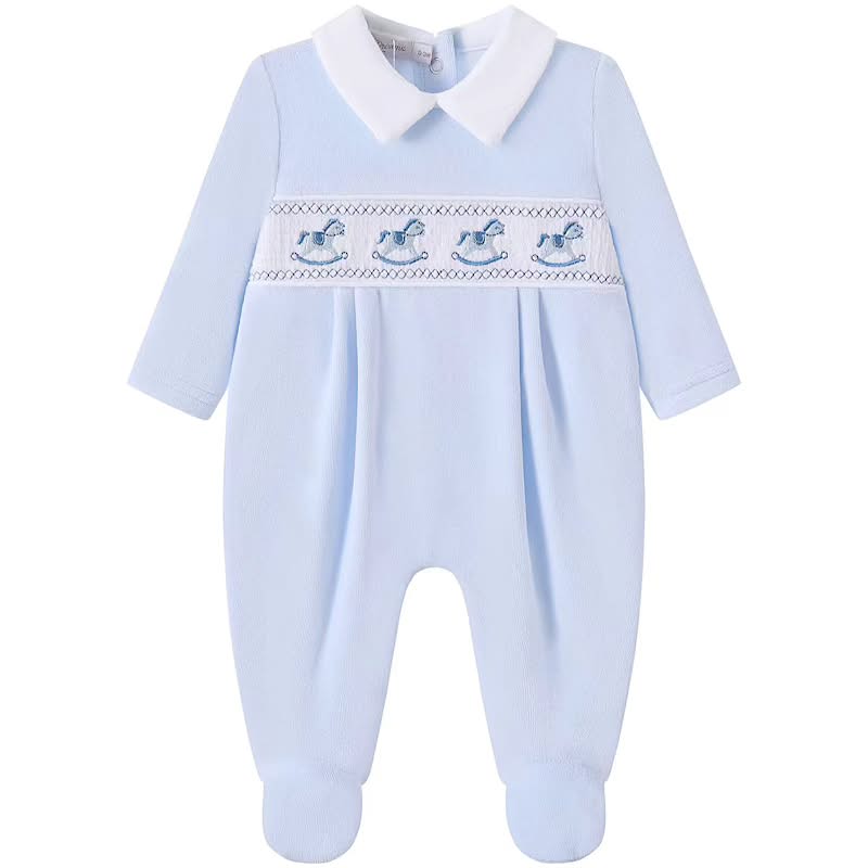 Rocky Horse Babygrow - Blue