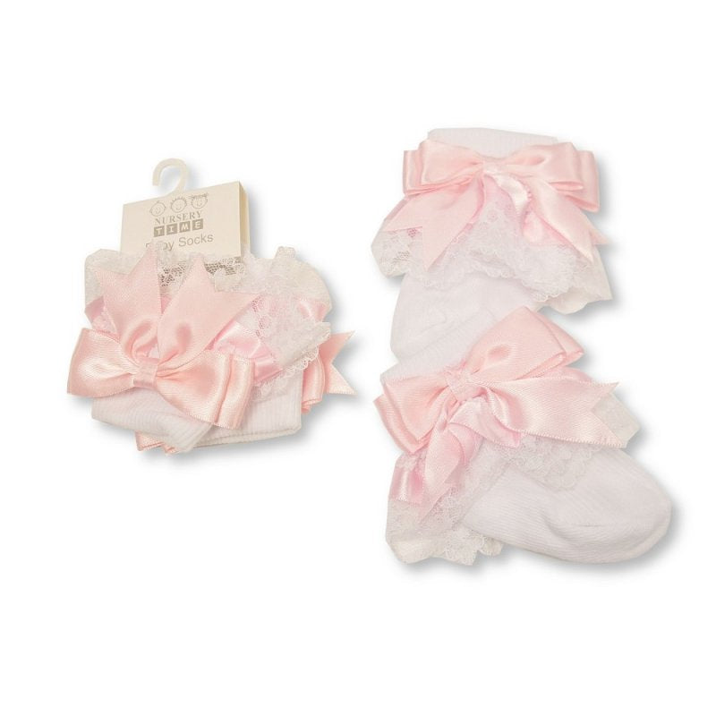 Baby Pink Frilly Socks