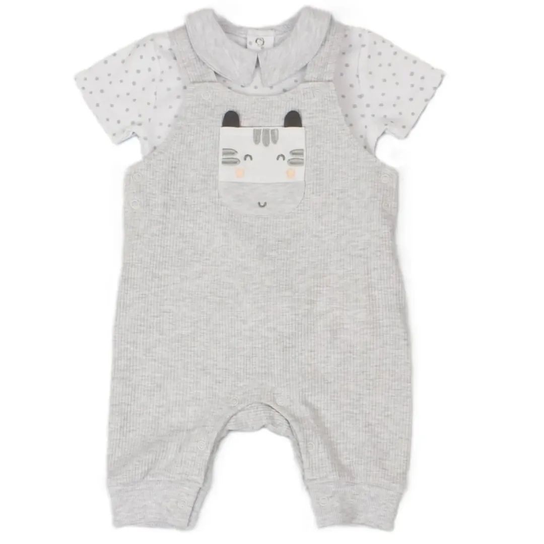 Zebra Dungarees 2pc Set