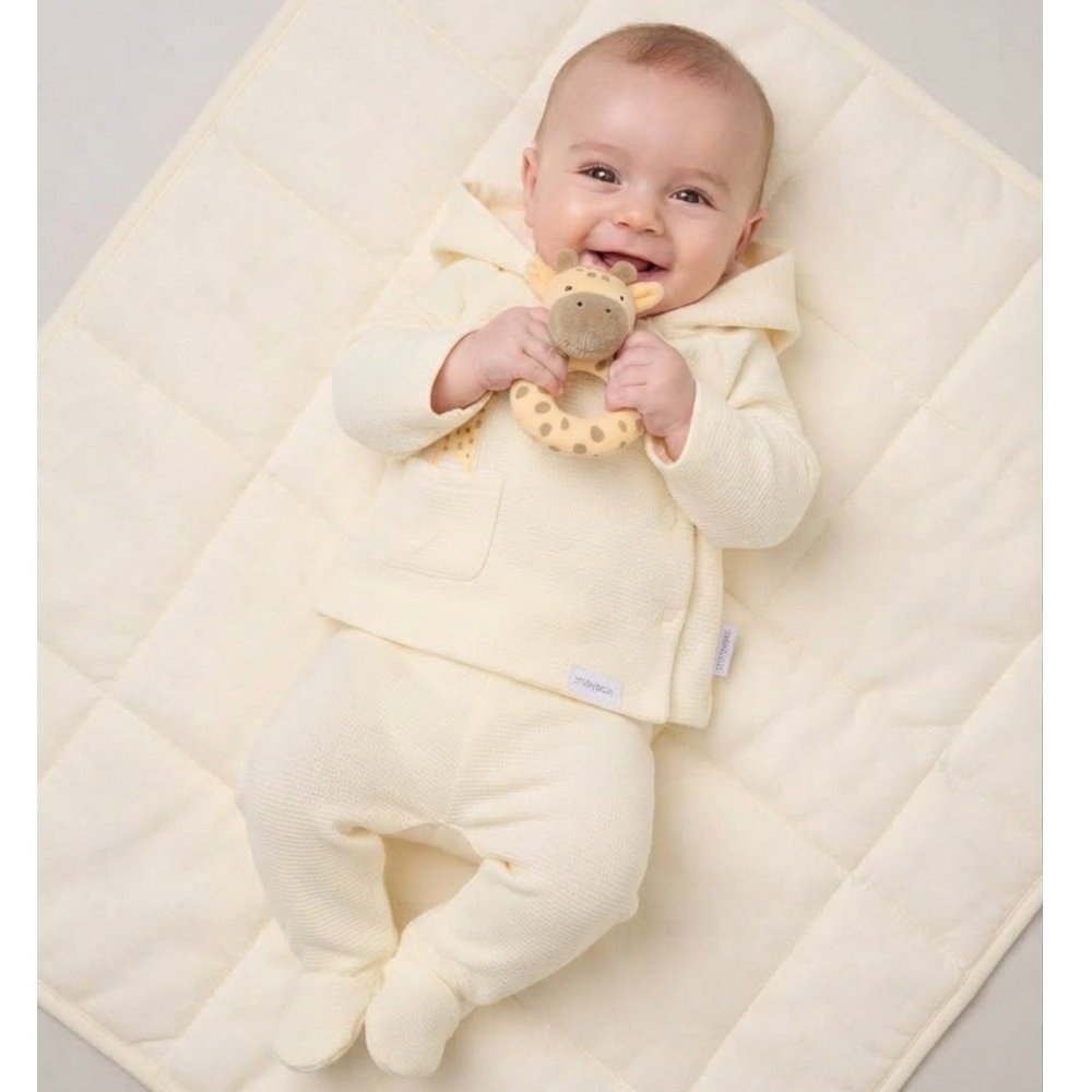 Unisex Baby Hooded Jacket & Footed Trouser Set