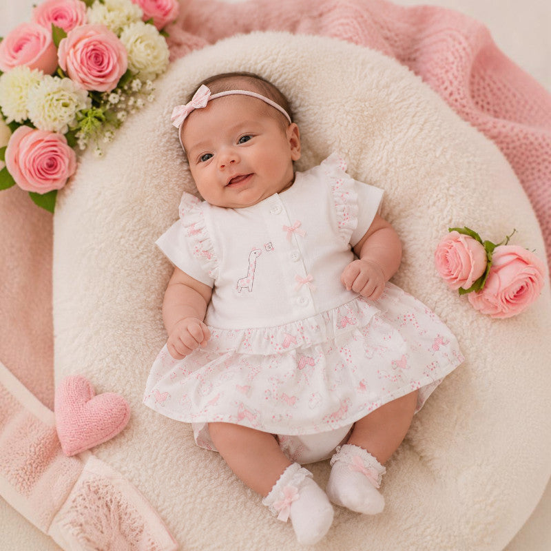 Giraffe Dress 3-8lbs