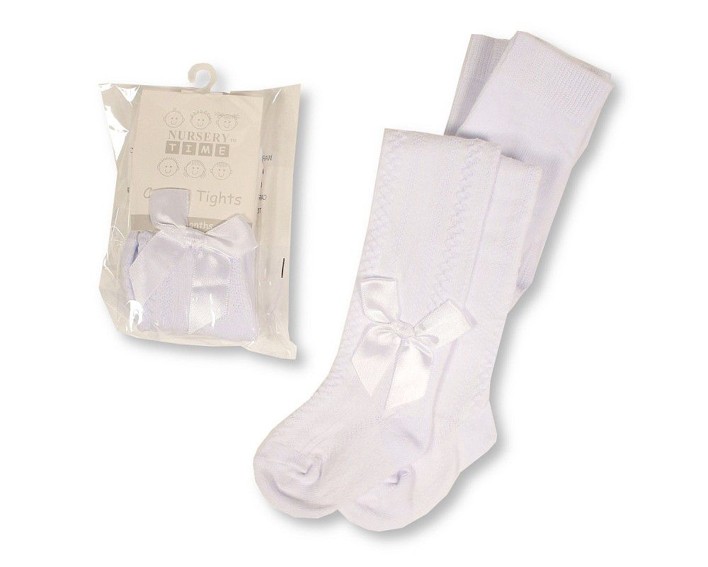 White Diamond Pelerine Bow Tights