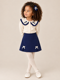Girl Navy & Cream 2pc set