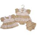 Linen Dress & Pant Set - Camel