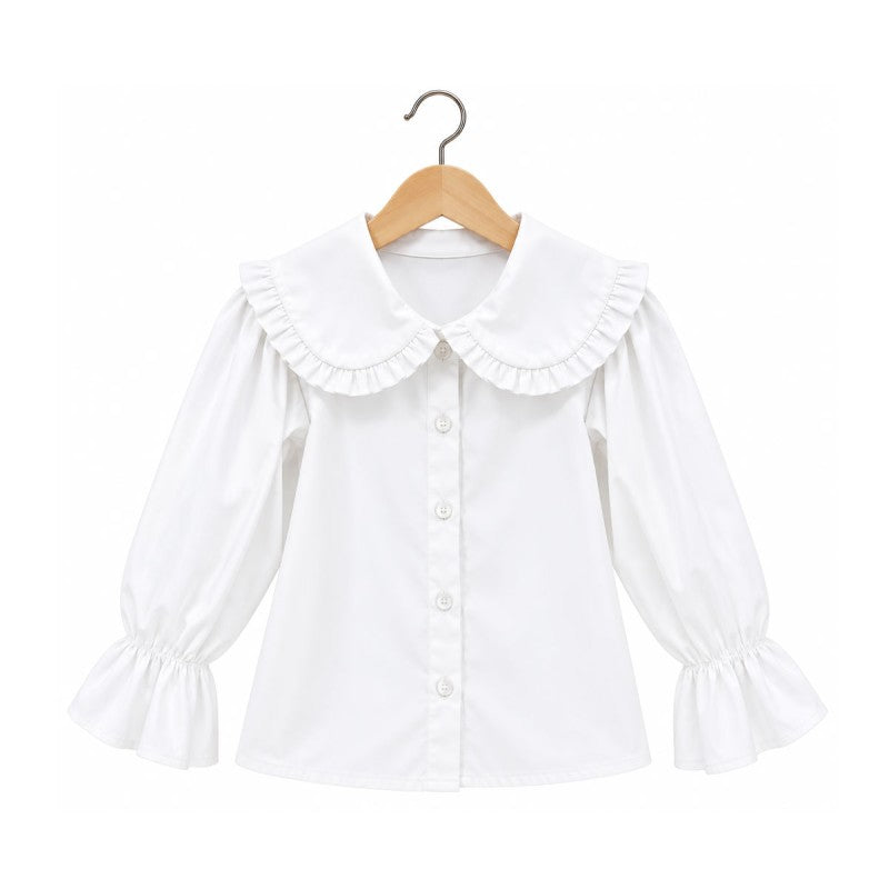 Long Sleeved Collared Blouse