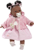 Berbesa Alicia Black Doll with Pink Dress