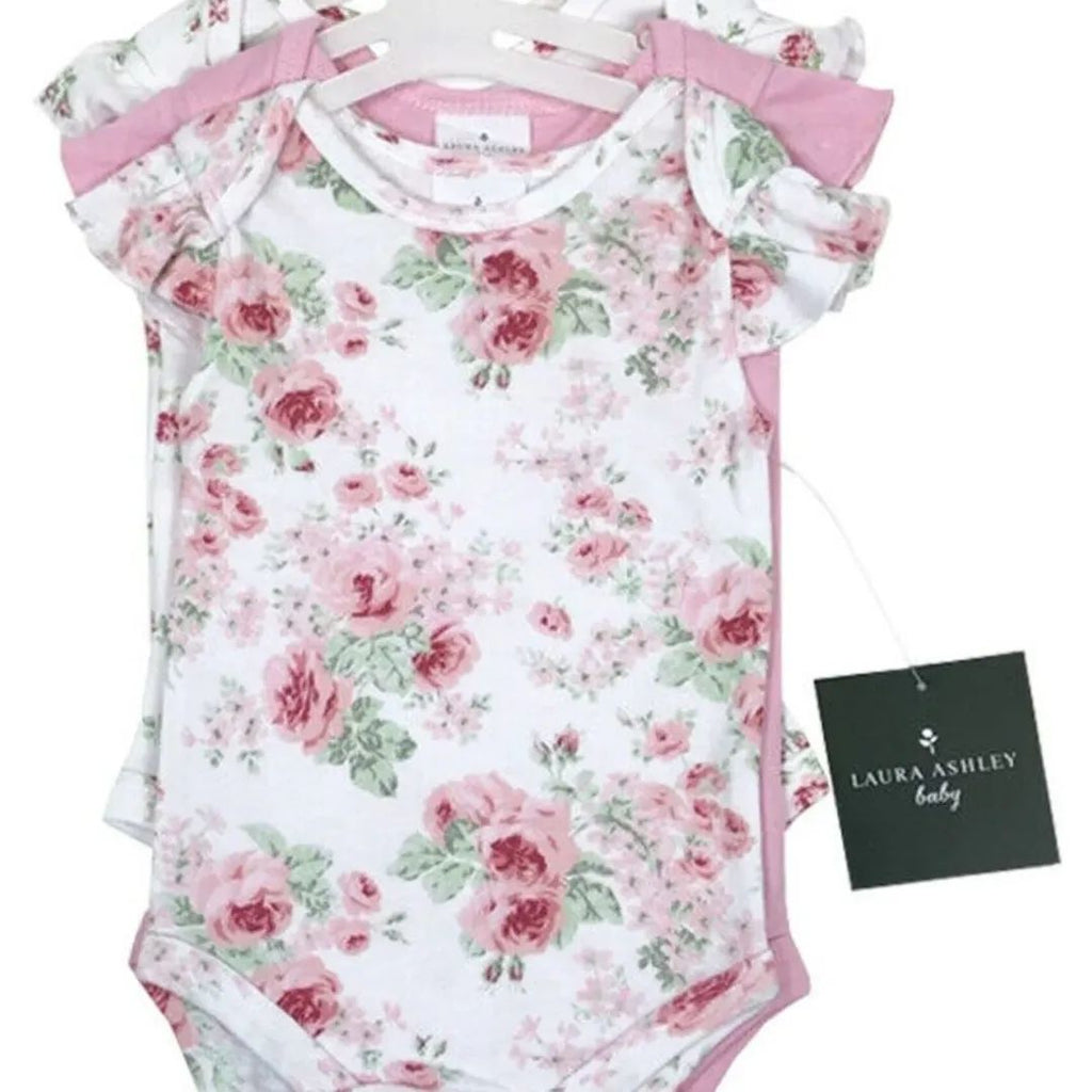 Laura Ashley 3pc Baby Vests
