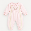 Baby Girls Spanish Floral Heart Lace Romper
