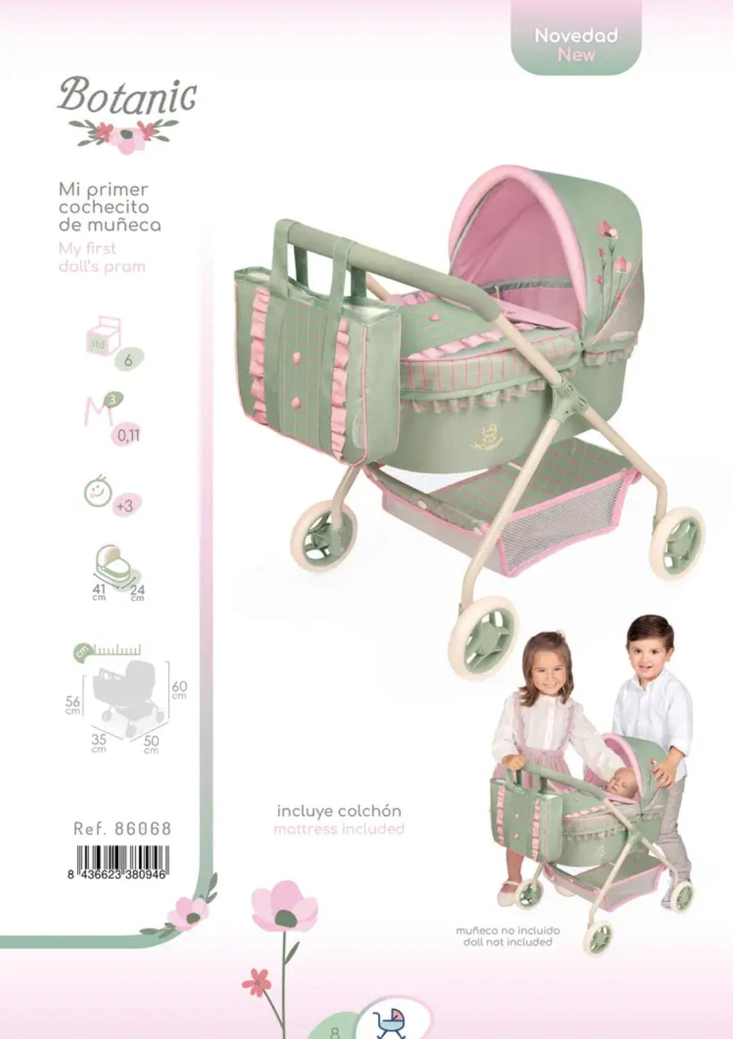 My 1st Doll Pram - Botanic Collection
