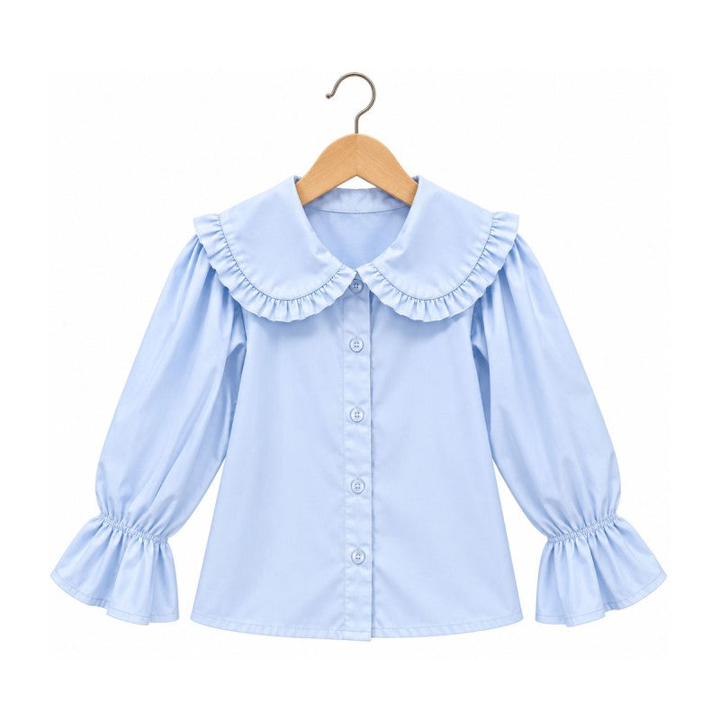Long Sleeved Collared Blouse