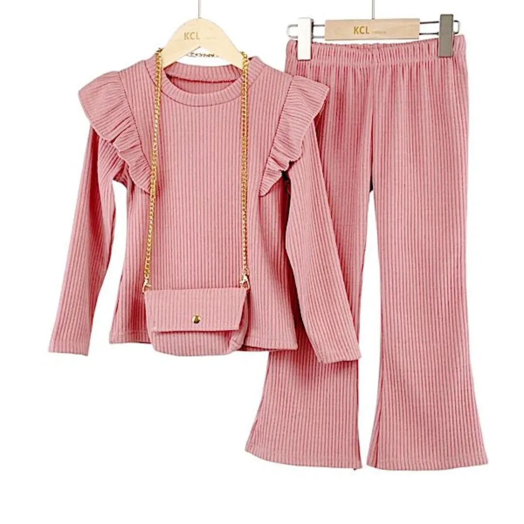 3pc Ribbed Loungewear