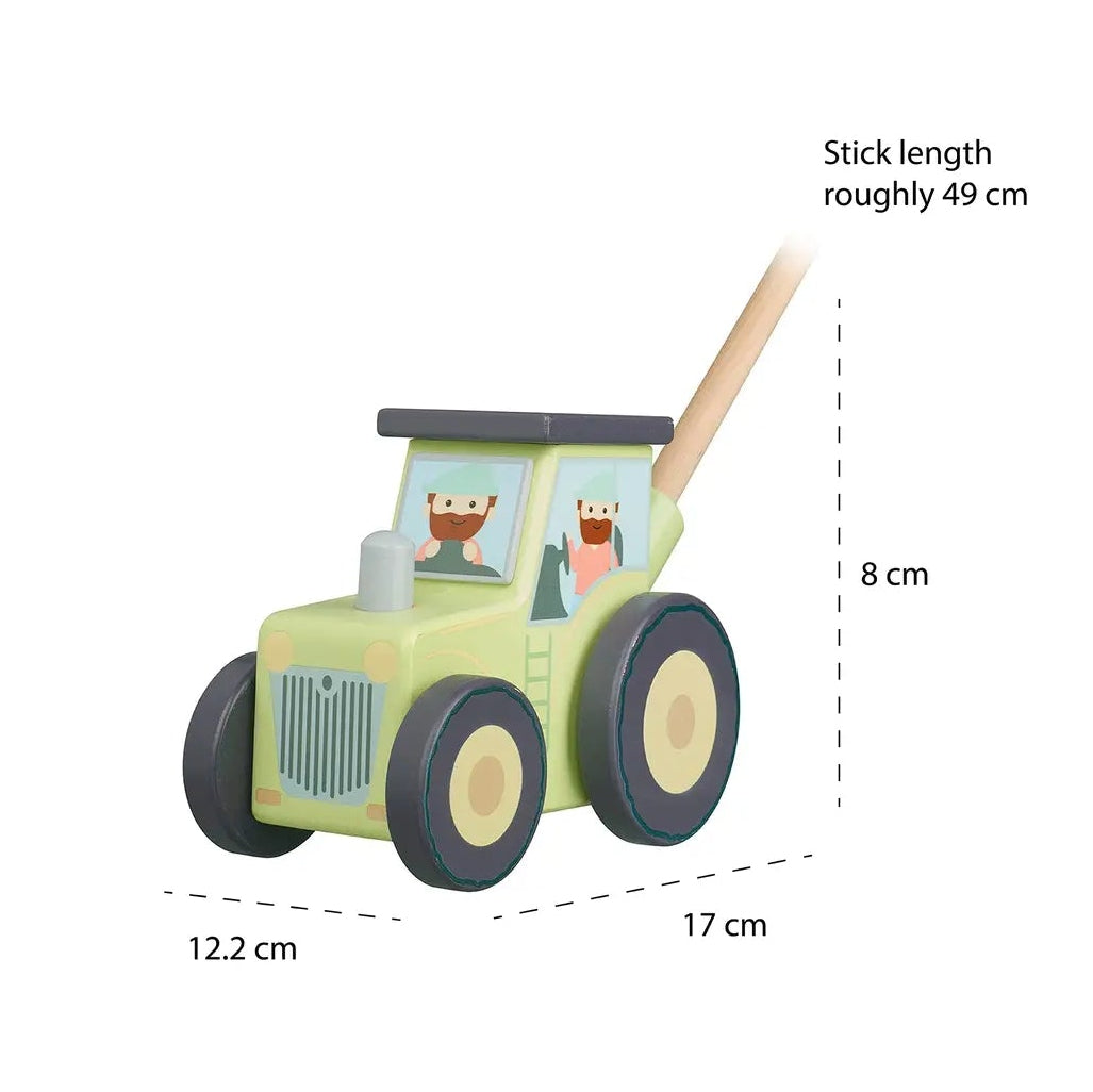 Tractor Wooden Push Along