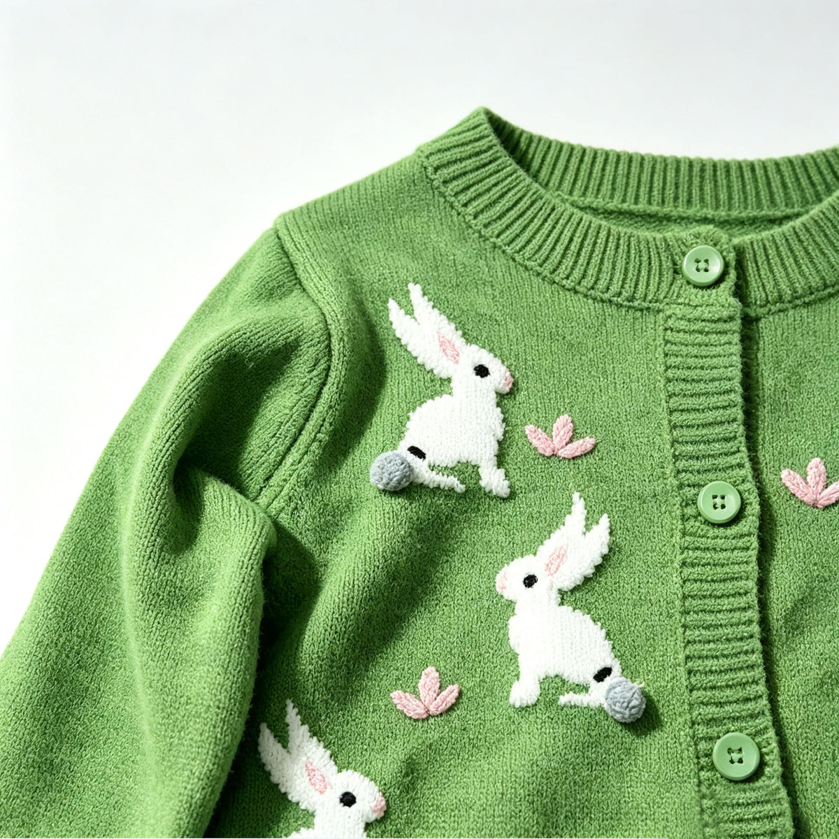 Green Bunny Cardigan