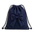 Bow Drawstring School Bag